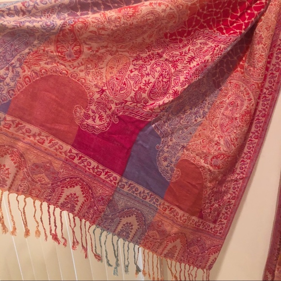 Pink Multicolored Scarf - Picture 2 of 3